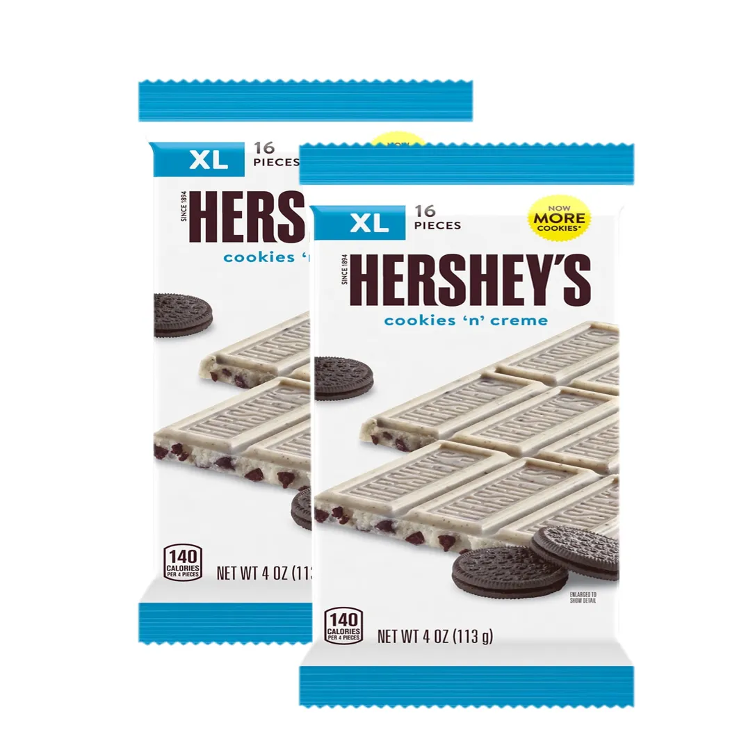 Chocolatina Hersheys Cookies & Creme Barra Tableta Xl