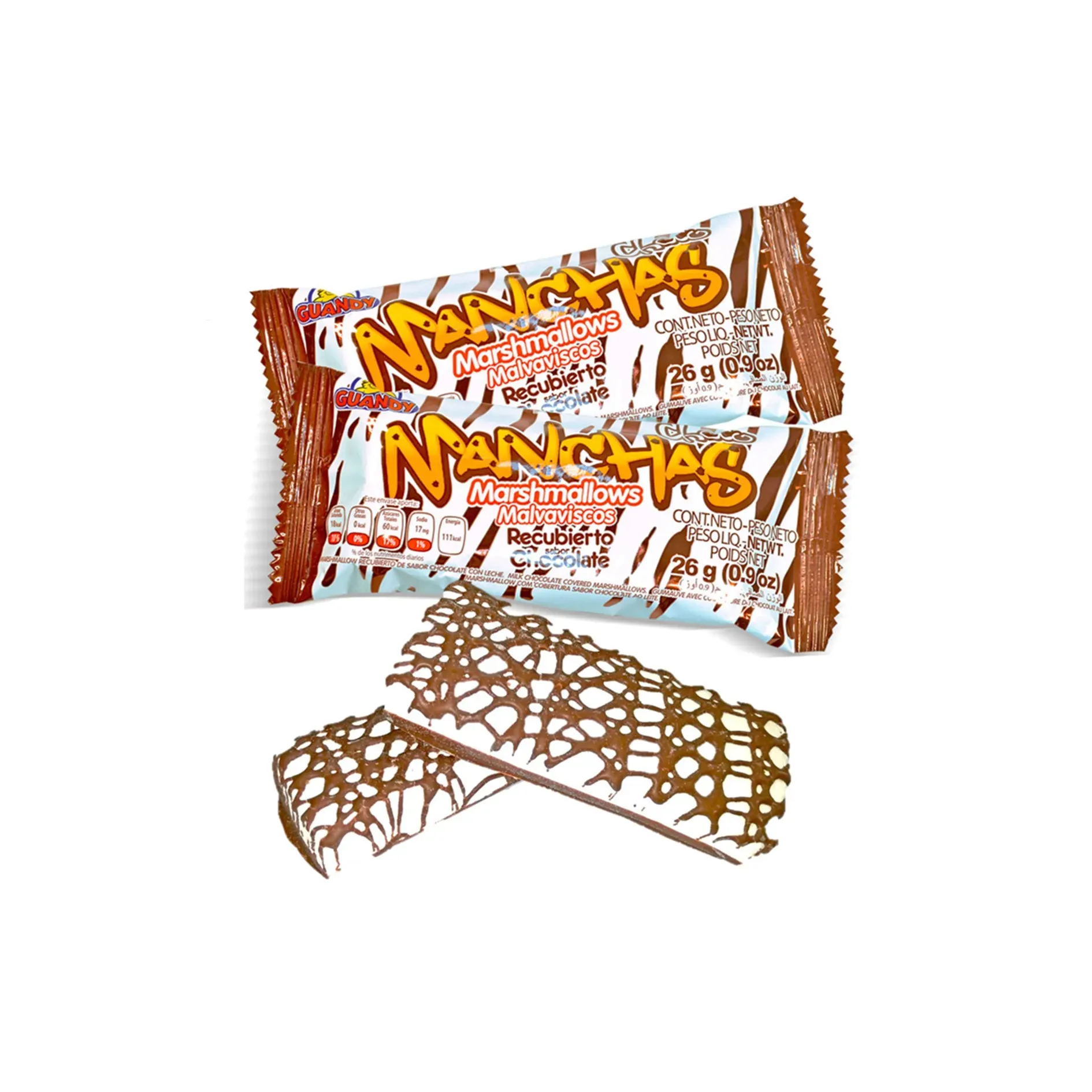 Marshmallows Masmelo Choco Manchas Chocolate Guandy X30und