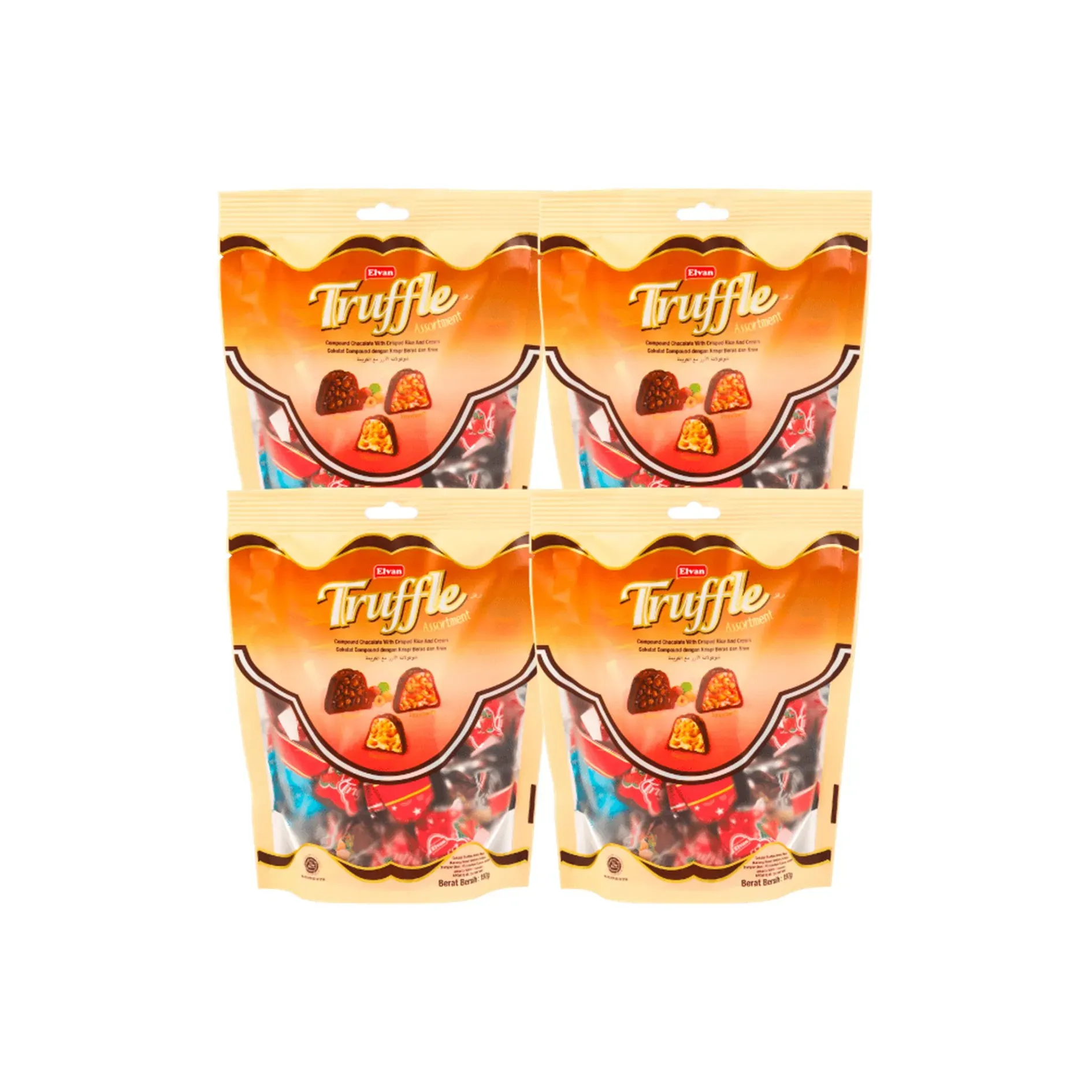 Chocolate Relleno Trufle Surtido x4 Doypack x150gr