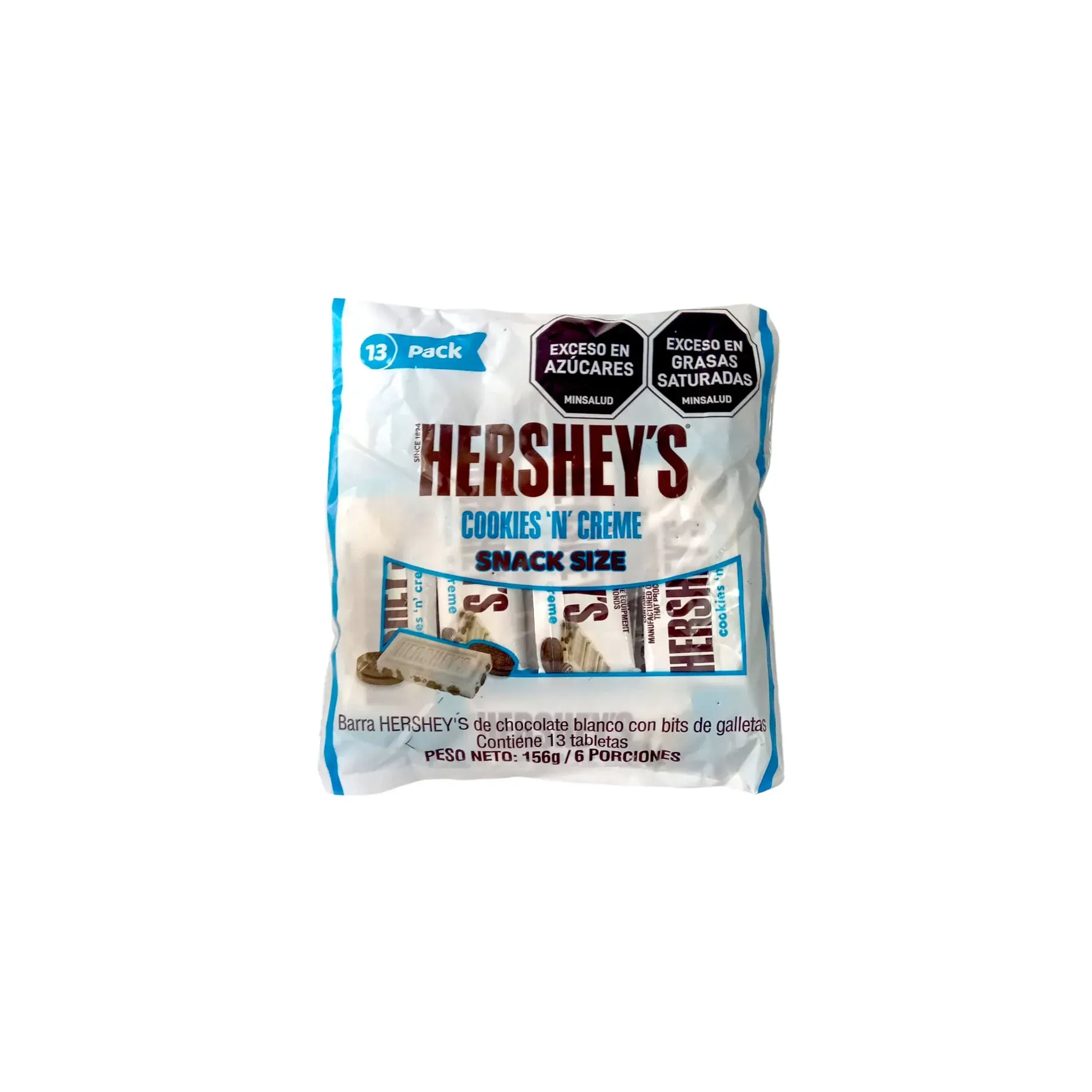 Hersheys Snack Size Cookies And Creme 156gr X13 Uds