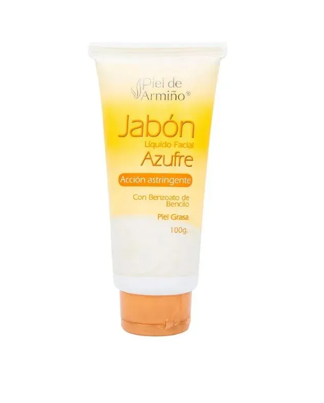 Jabón Líquido Facial Azufre Acción Astringente Piel Grasa *100 Grms