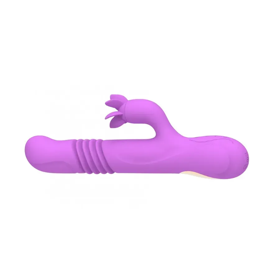 Vibrador Doble Estimulación Arya Telescopic Rotation Tongue