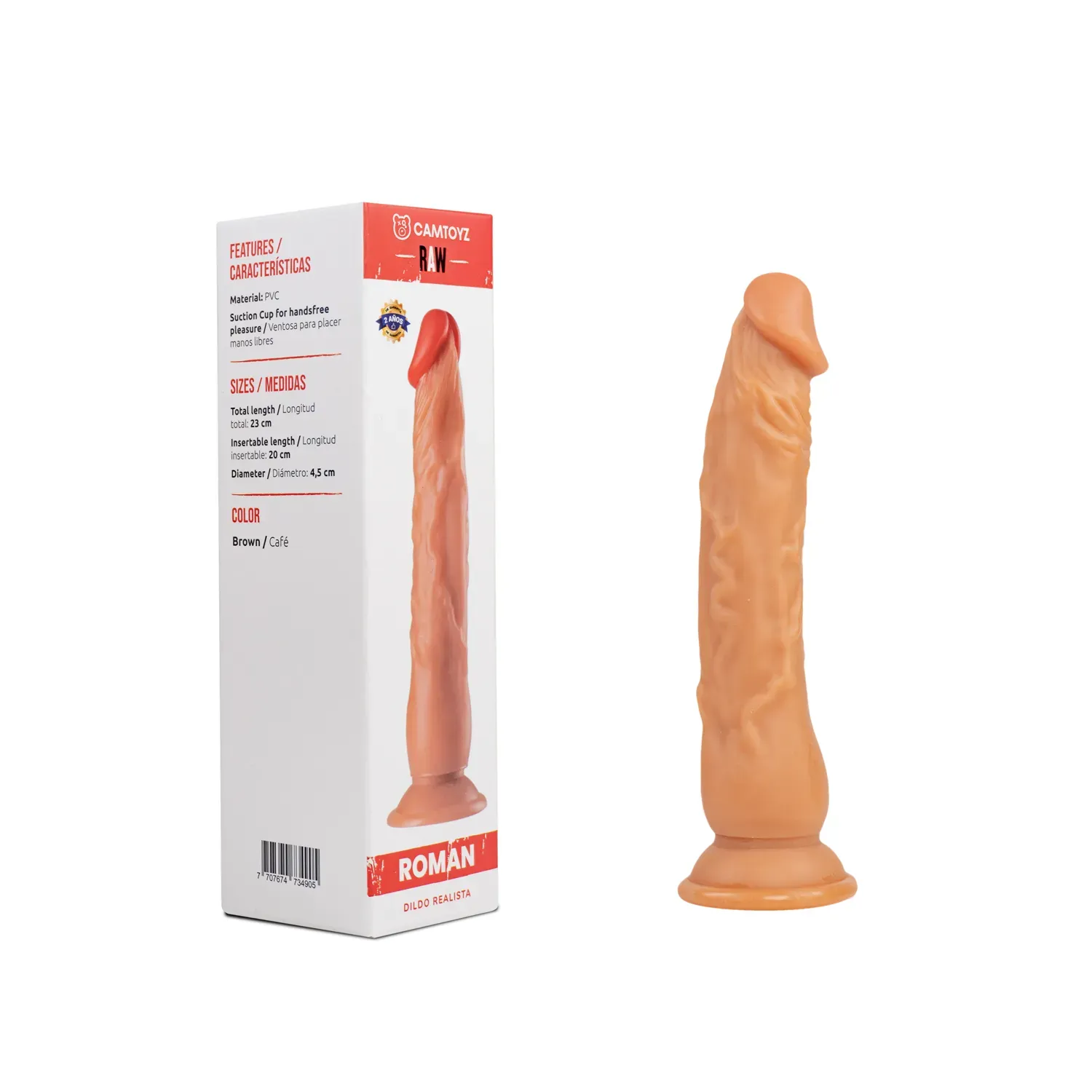 Dildo Realista Roman 23 cm CAMTOYZ