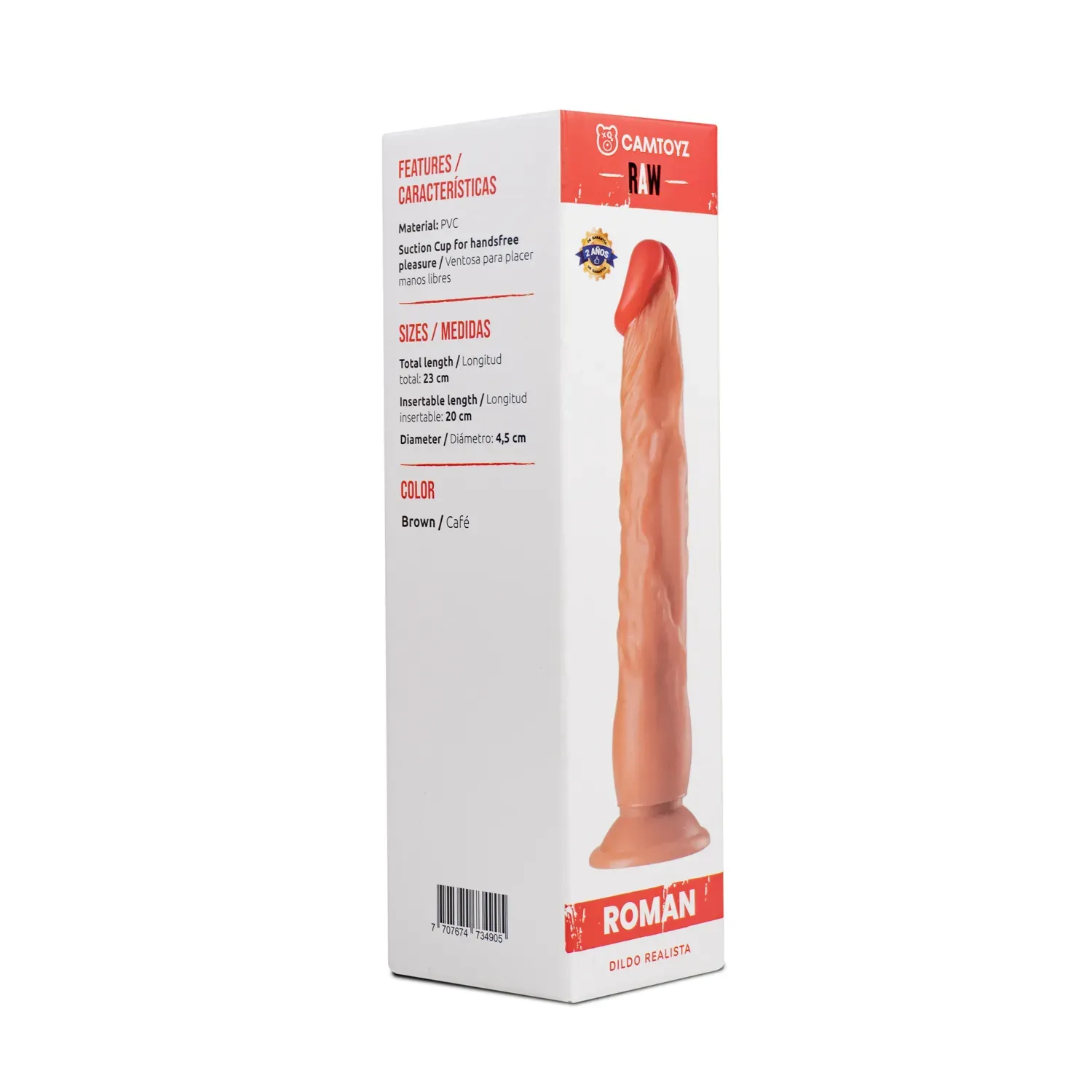 Dildo Realista Roman 23 cm CAMTOYZ