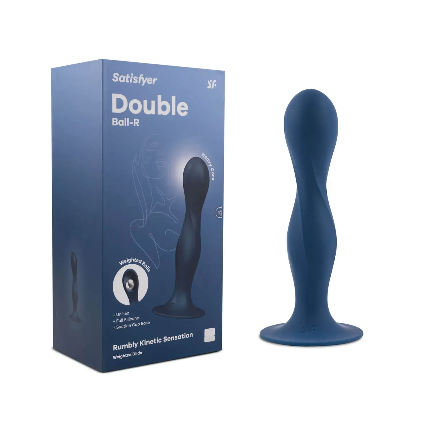 Plug Anal Double Ball-R Azul SATISFYER