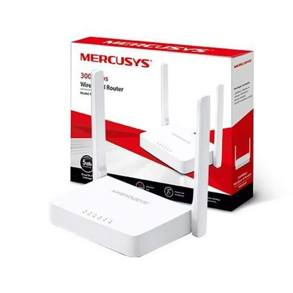 Router Inalámbrico 2 Antenas 300mbps Mercusys 