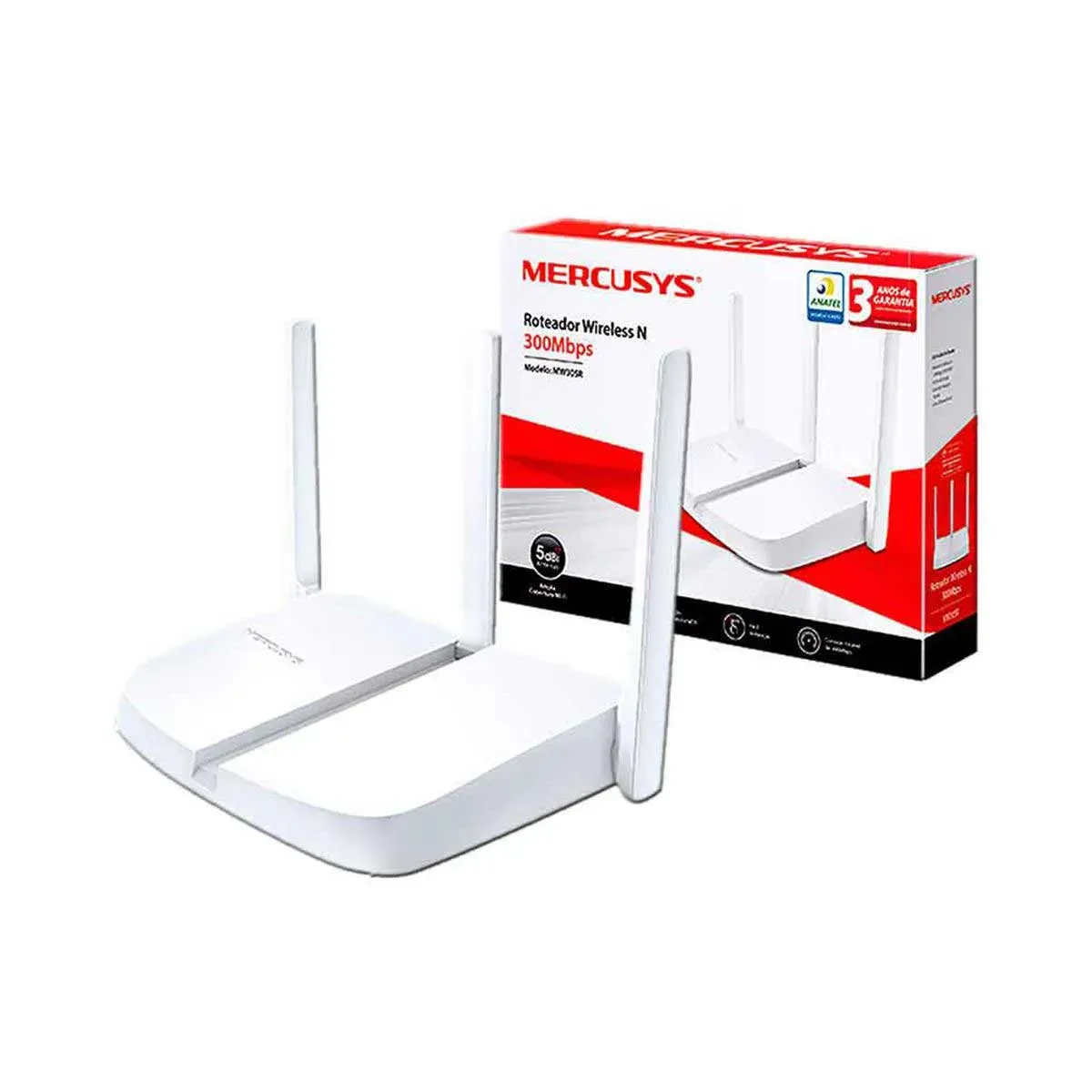 Router Inalámbrico 3 Antenas 300mbps Mercusys 