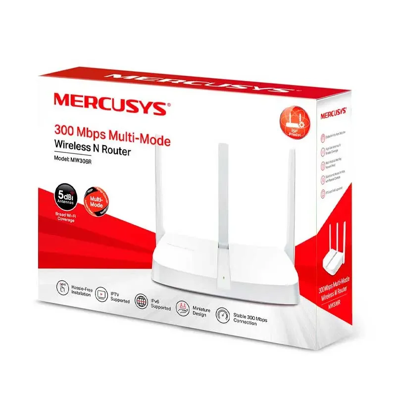 Router Inalámbrico 3 Antenas 300mbps Mercusys 