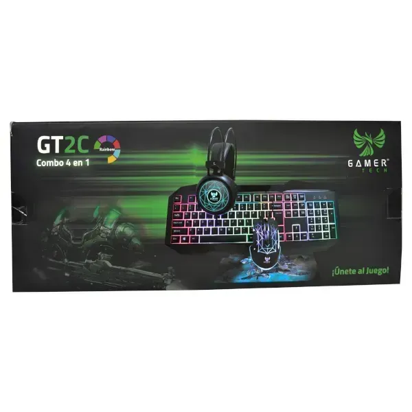 Teclado Combo 4 En 1 Gamer Gt2c