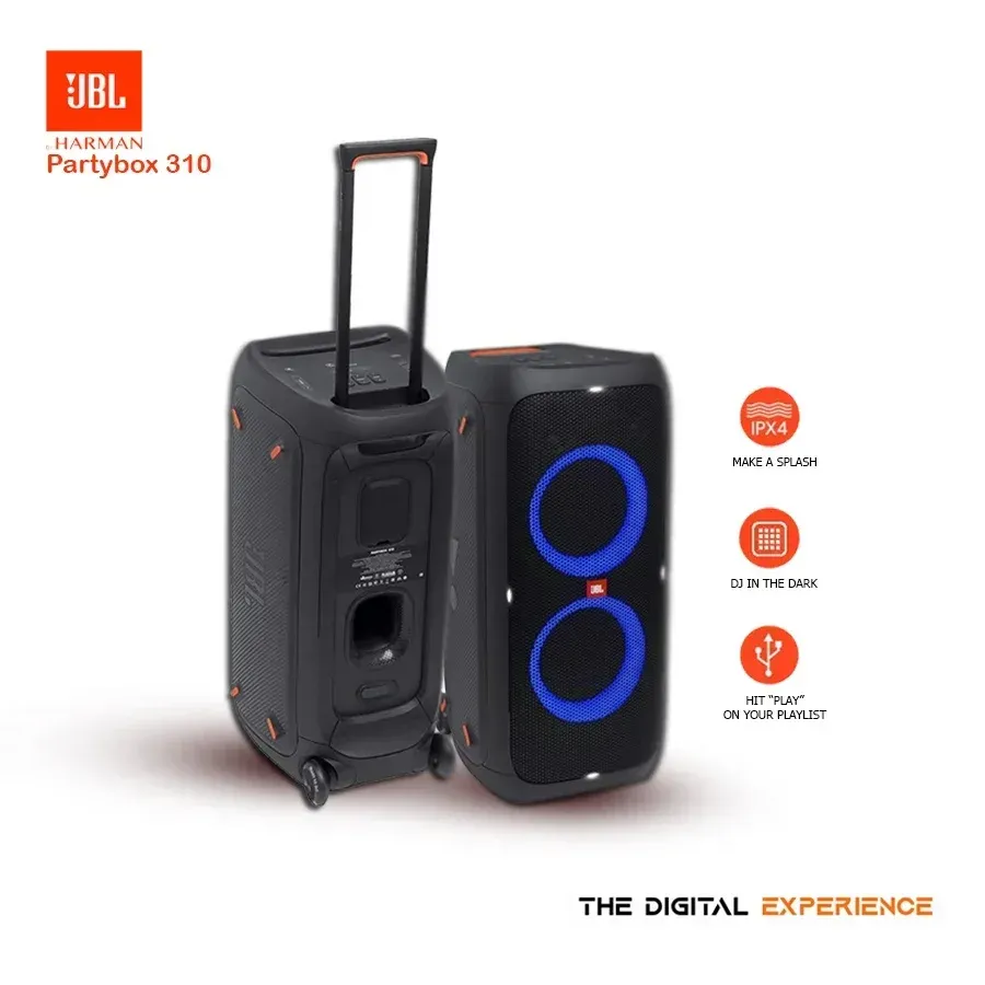 Parlante Portátil Jbl Partybox 310 Original 240 Rms Batería 18 Horas