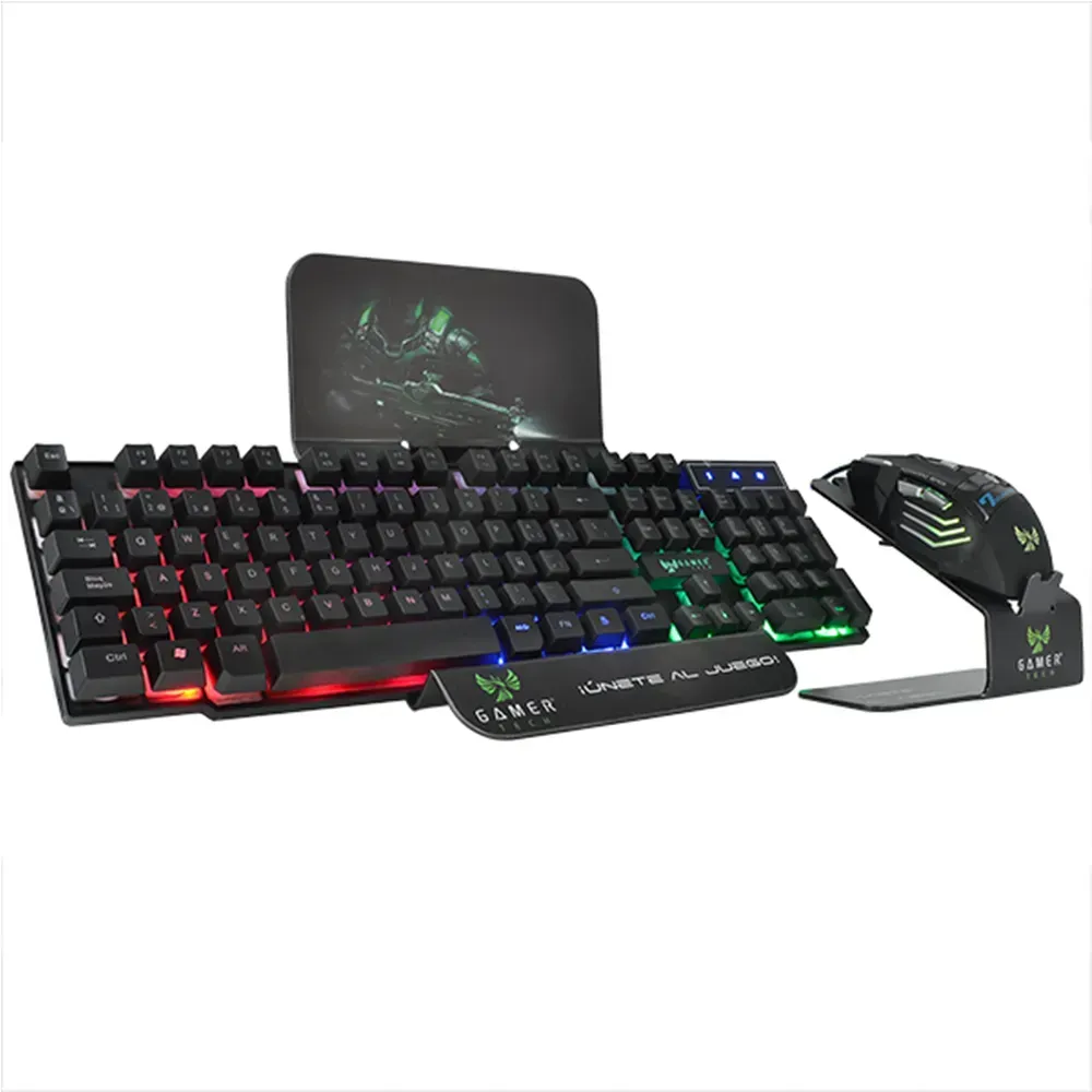 Teclado Combo 4 En 1 Gamer Gt2c