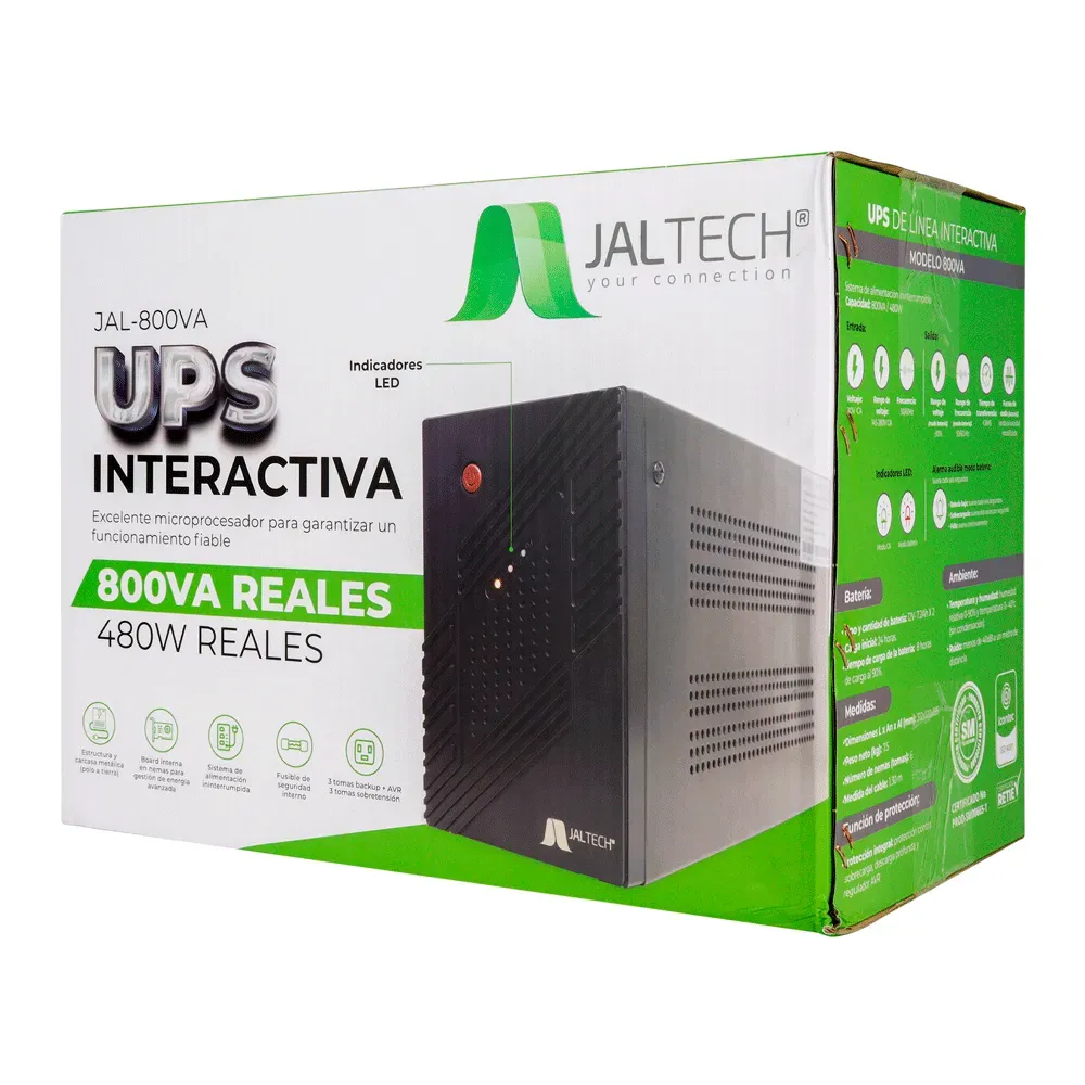 Ups Interactiva 800va Jal800va 