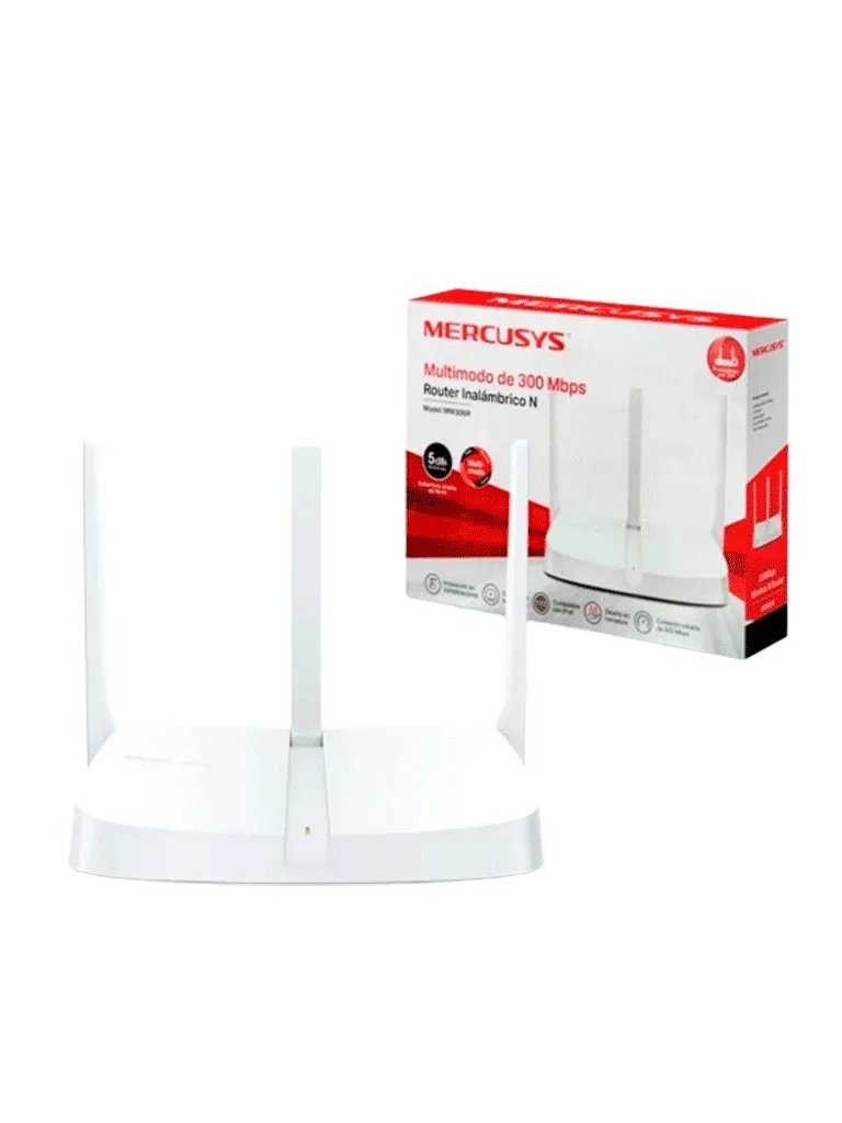 Router Inalámbrico 3 Antenas 300mbps Mercusys 