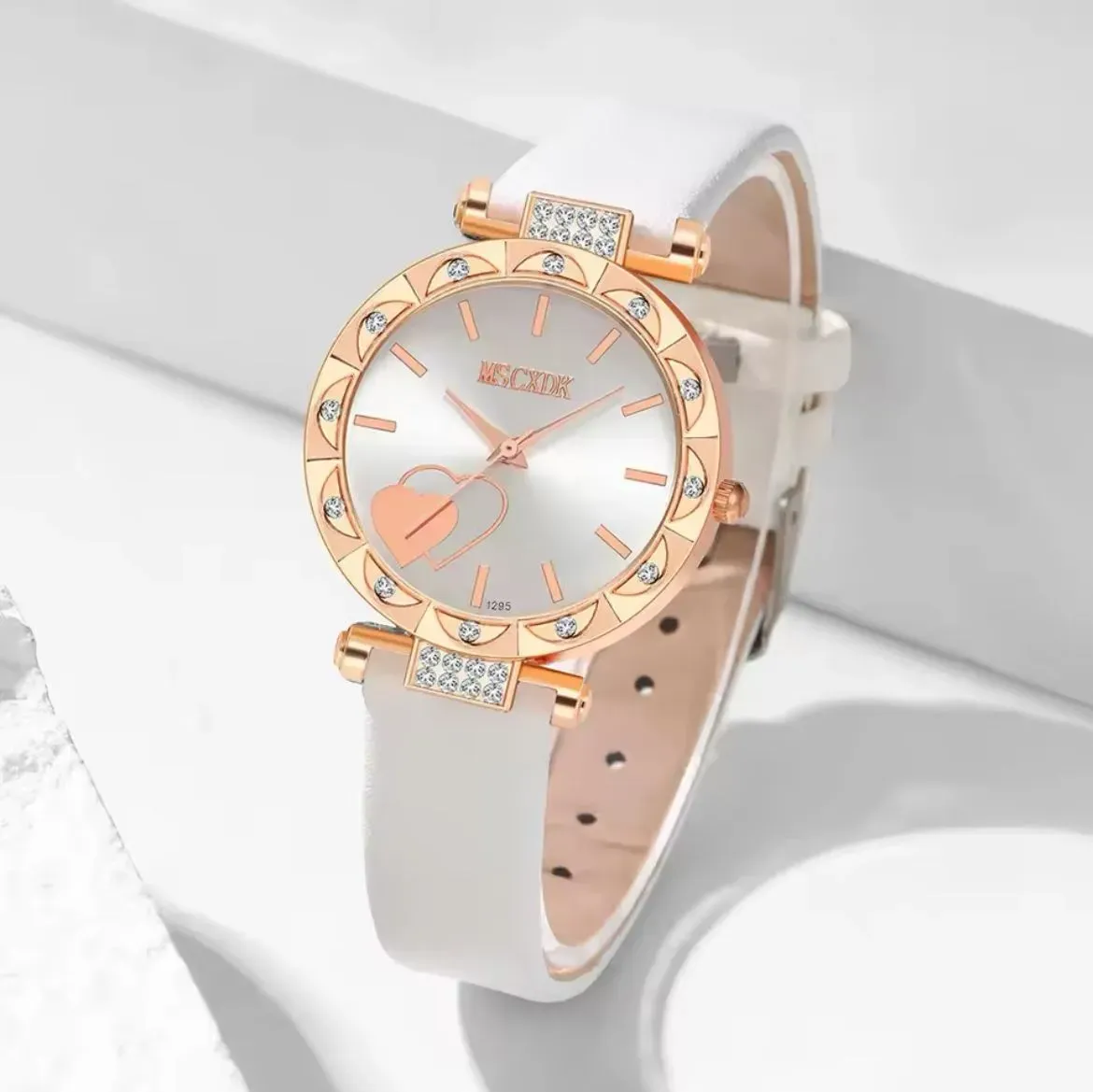 Set De 7 Relojes De Pulsera Para Mujer Correa De Cuero Y Números Romanos