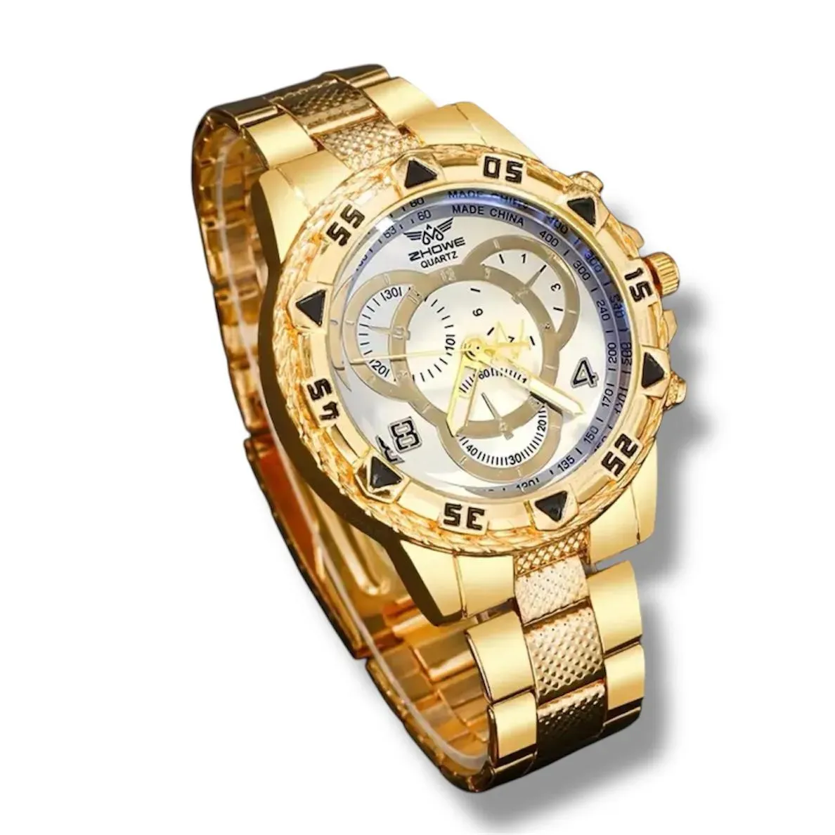 Reloj Con Esfera Grande Redonda Para Hombre