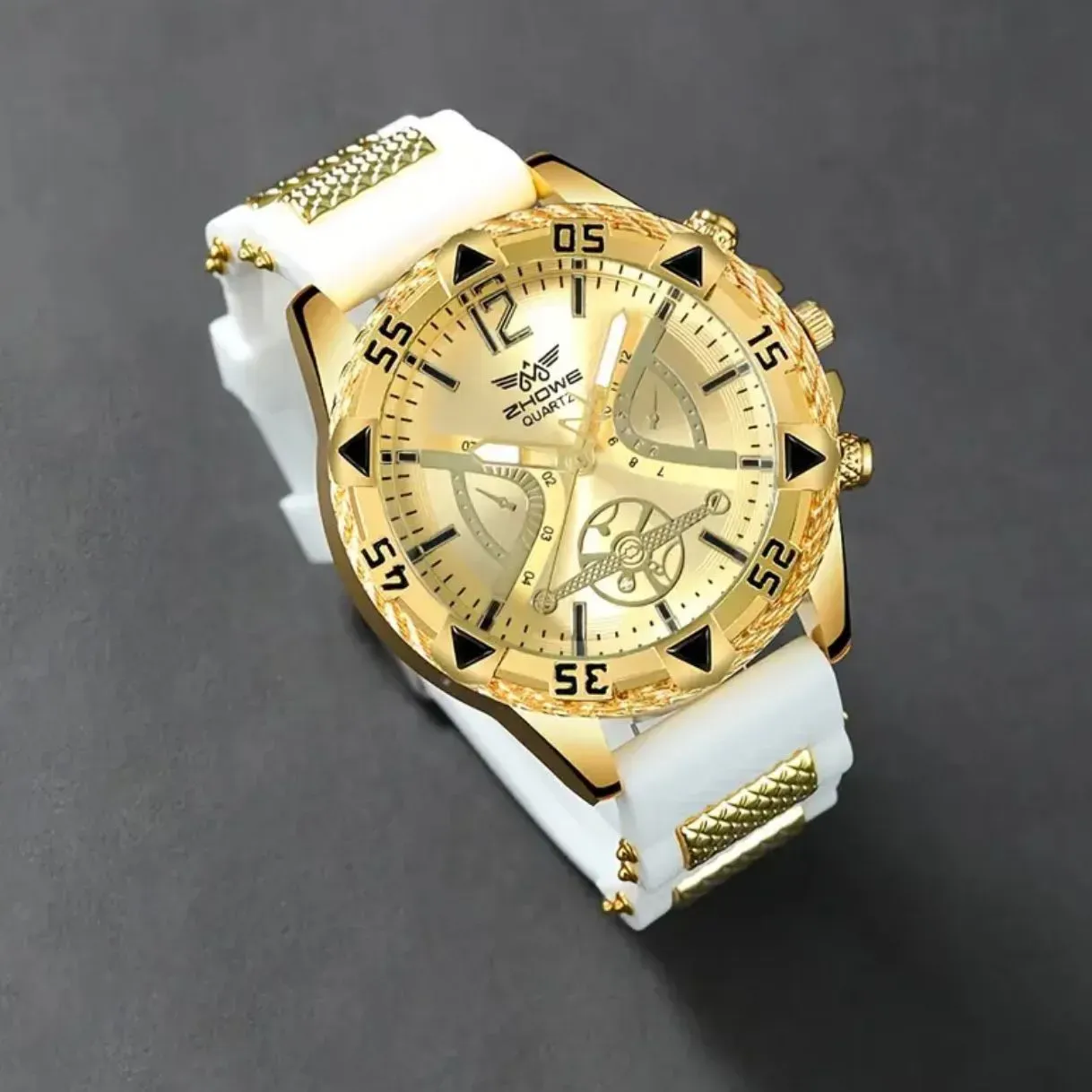 Reloj Con Correa De Silicona Esfera Grande Para Hombre