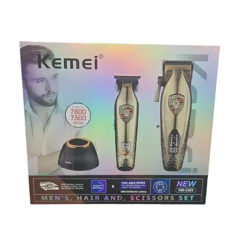 Kit de Maquina De corte Prodessional Original Kemei KM-2365