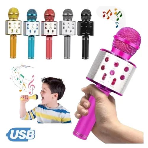 Micrófono Bluetooth de karaoke para Niños 