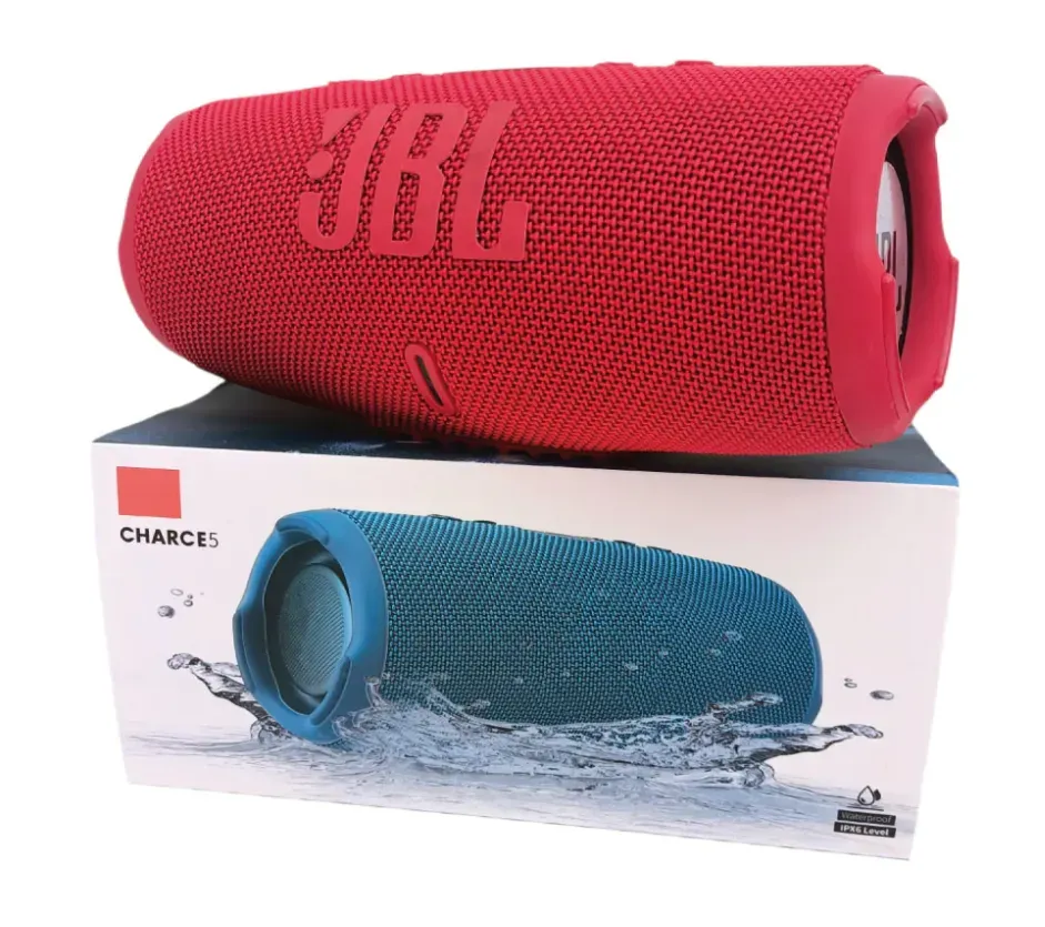 Parlante JBL Charge 5 Rojo Bluetooth recargable con USB AAA