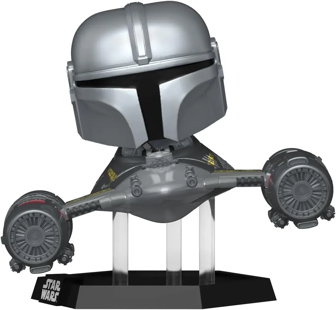 Funko Pop! Super Star Wars : The Mandalorian En Nave Starfighter Con R5-D4