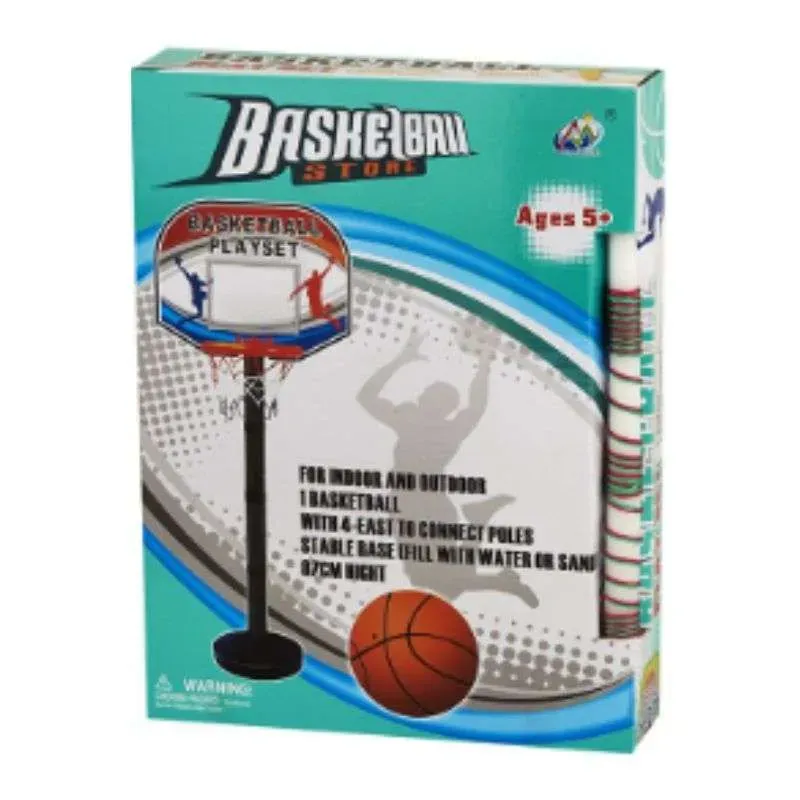 Mini Cancha De Baloncesto Con Aro Y Balón - Diversión Para Niños