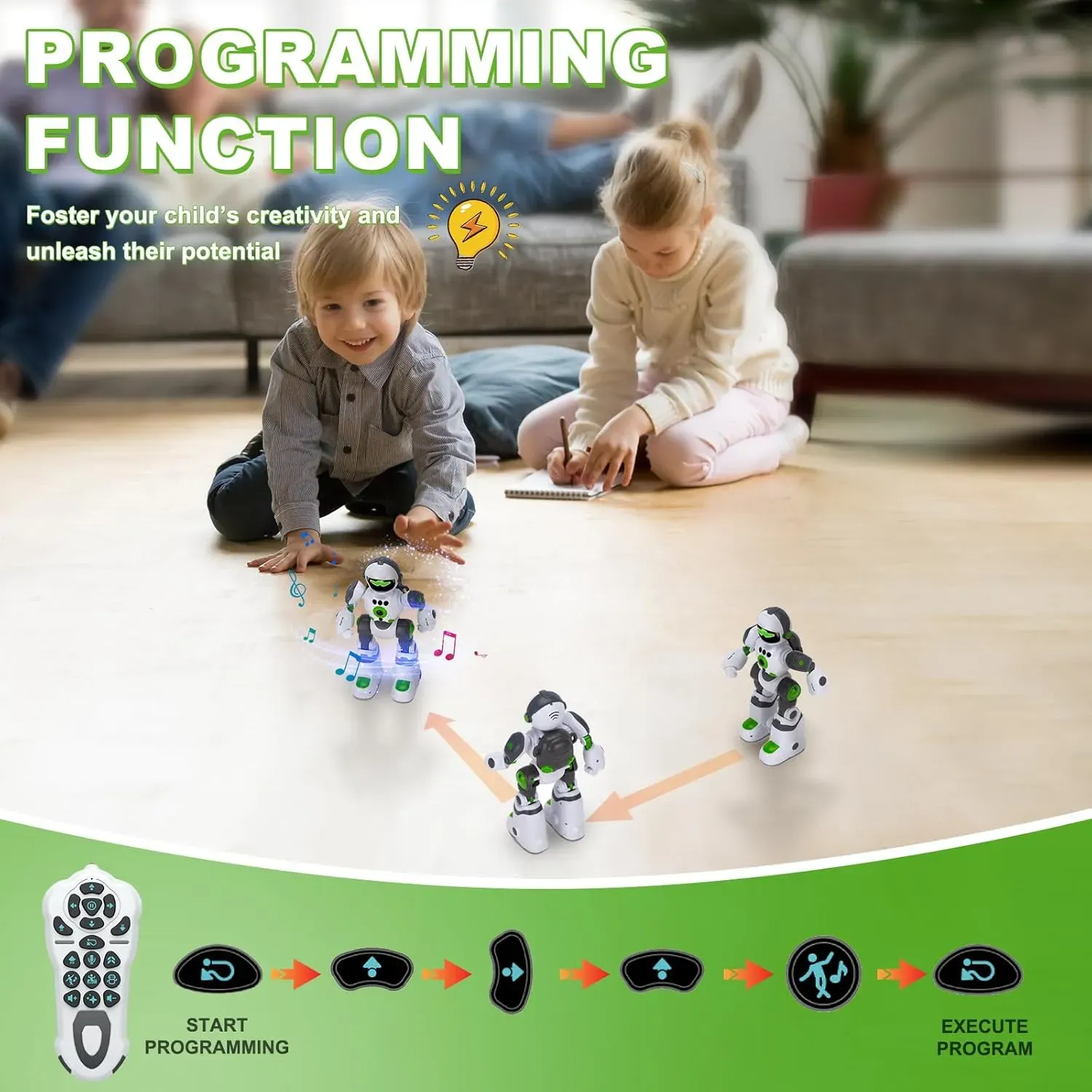 Robot De Juguete Programable Con Control Remoto, Voz Y Baile - Regalo Ideal Para Niños