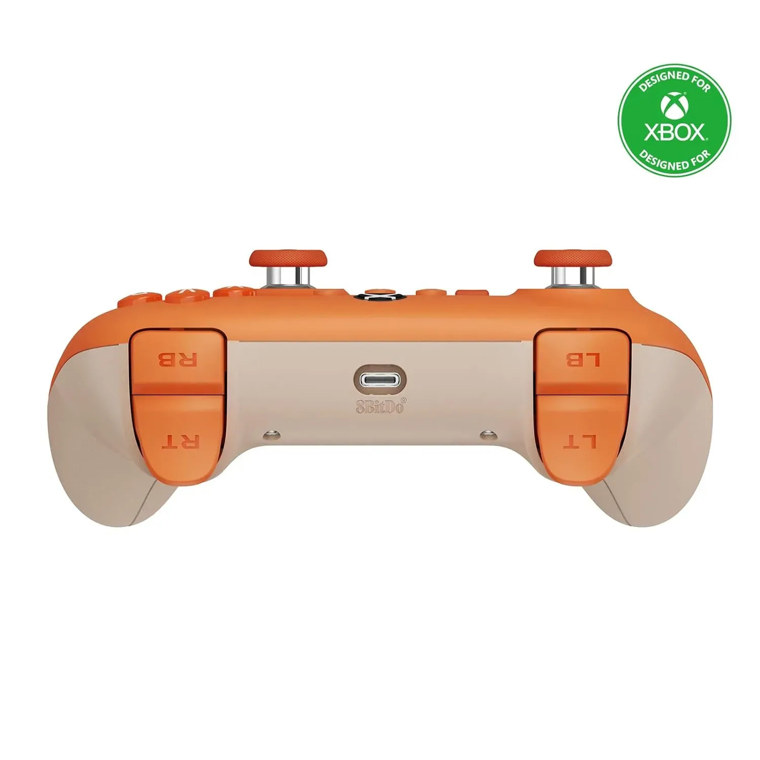 Control Xbox con Joysticks De Efecto Hall Para Xbox Series X|S, One y PC 8BitDo Licencia oficial, Naranja 