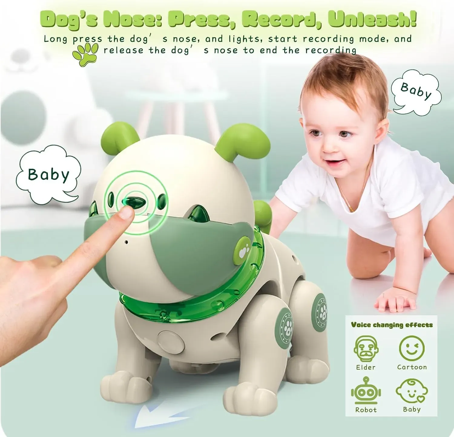 Perro Robot Interactivo Para Niños - Juguete Inteligente Con Sensor Táctil, Música Y Baile, Regalo Ideal Para Niños De 3 A 5 Años