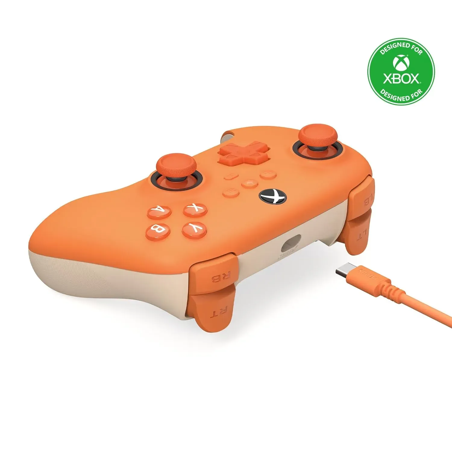 Control Xbox con Joysticks De Efecto Hall Para Xbox Series X|S, One y PC 8BitDo Licencia oficial, Naranja 