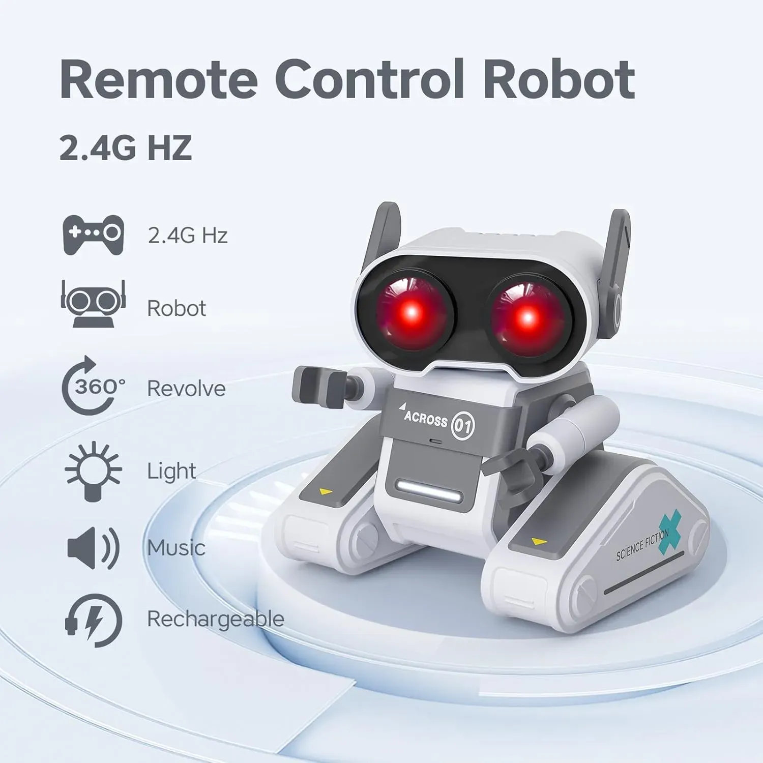 Robot Rc Interactivo: Baila, Canta Y Gira 360° - Juguete Ideal Para Niños De 5 A 13 Años