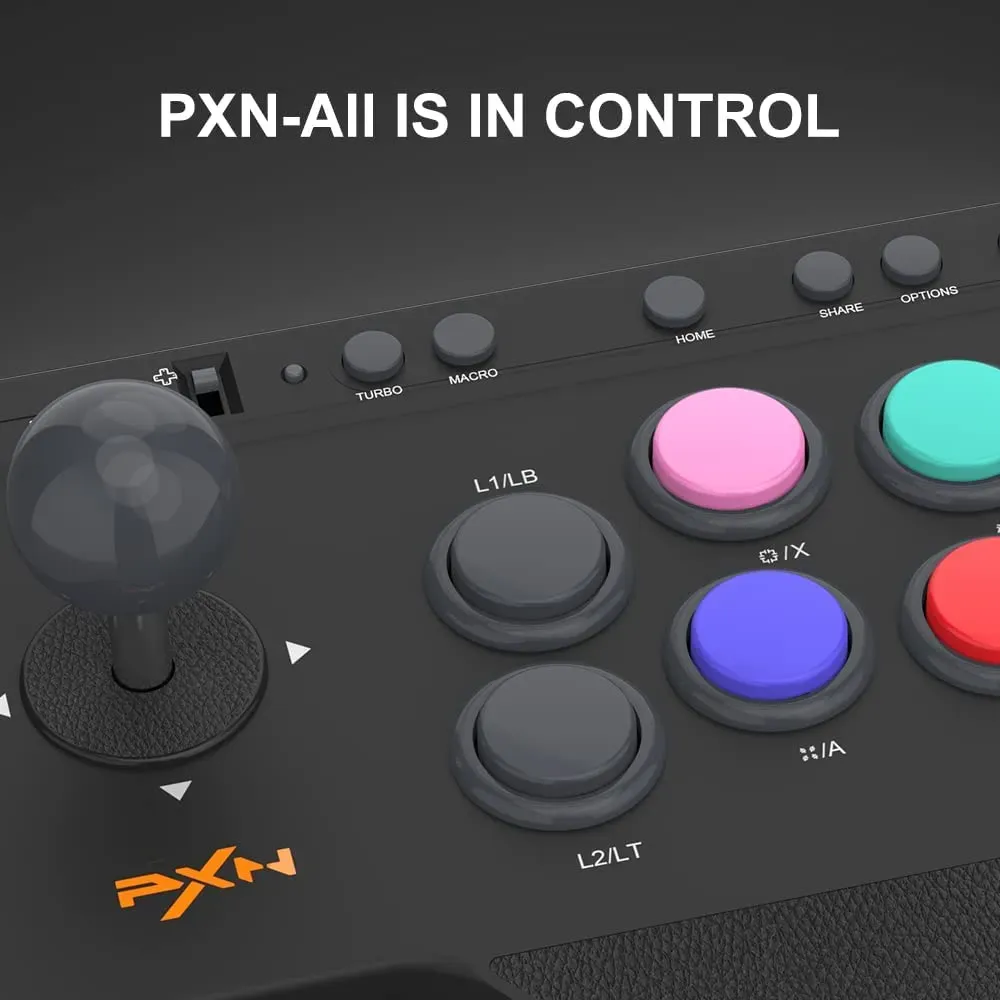 Control Arcade PXN Con Cable Usb Para Pc, PS3, PS4, Xbox One, Xbox X/S, Nintendo Switch 