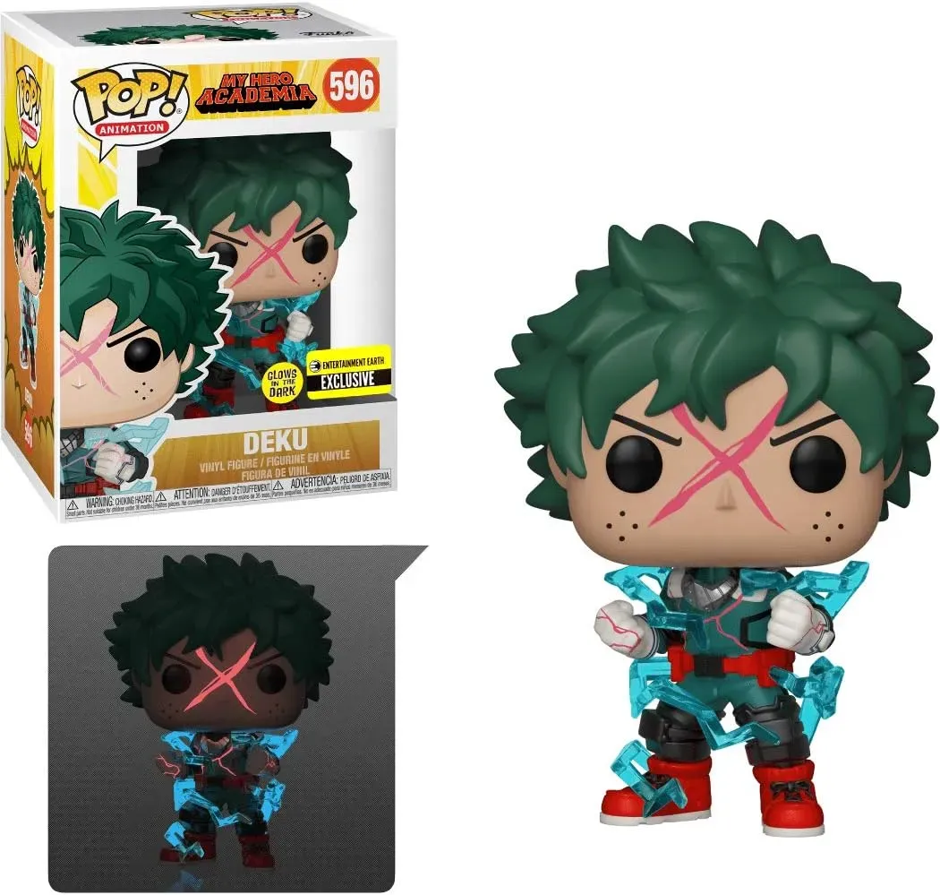 Funko Pop My Hero Academia - Deku Full Cowl (Brilla En La Oscuridad)-incluye funda 