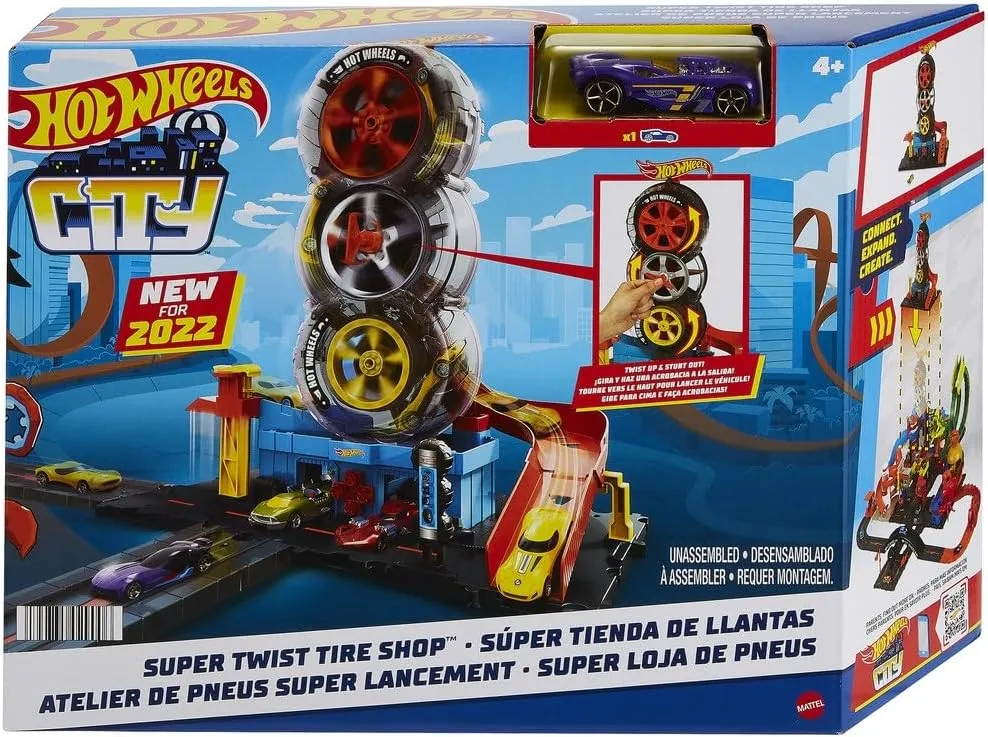 Juego De Pista De Autos City Super Twist De Hot Wheels