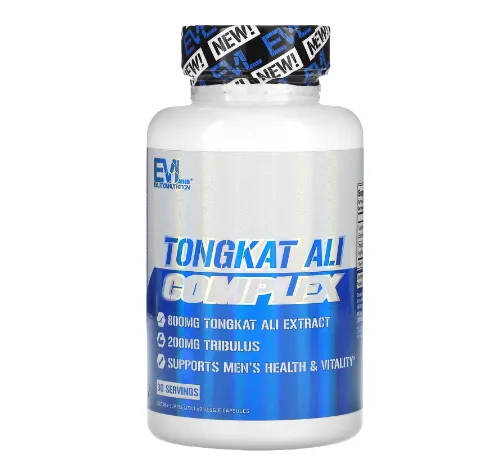 Complejo Tongkat Ali, 800 Mg, 60 Cápsulas Vegetales (400 Mg Por Cápsula)- Evlution Nutrition