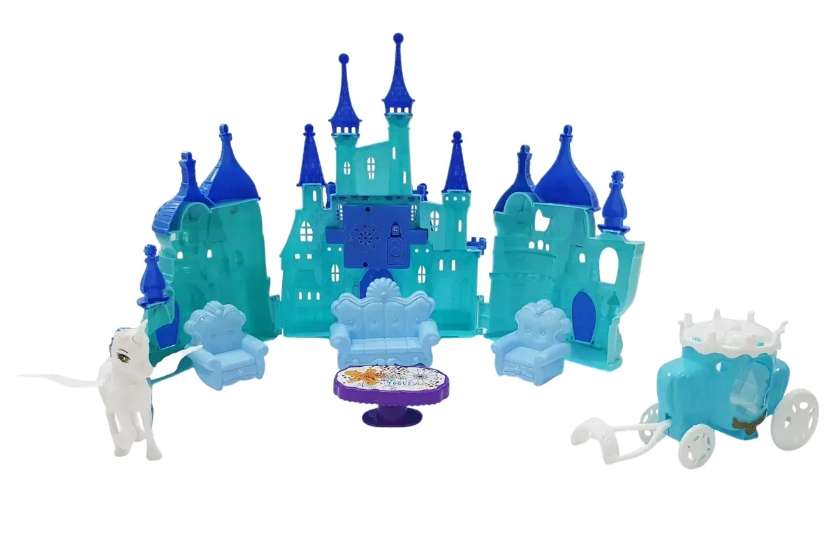  Castillo Princesa Con Luz, Sonido Y Accesorios - Juguete Mágico Para Niñas, Ideal Para Juego Interactivo Y Creativo.