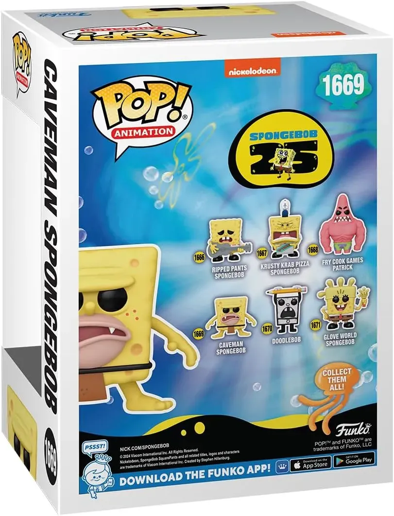 Funko Pop! Bob Esponja 25 Aniversario - Bob Esponja Cavernario