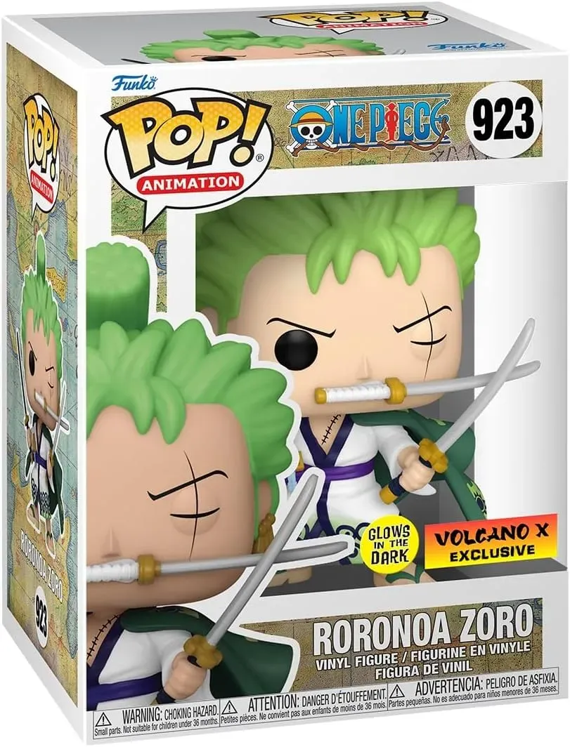 Funko Pop! Anime One Piece Roronoa Zoro (Brilla En La Oscuridad), Exclusivo