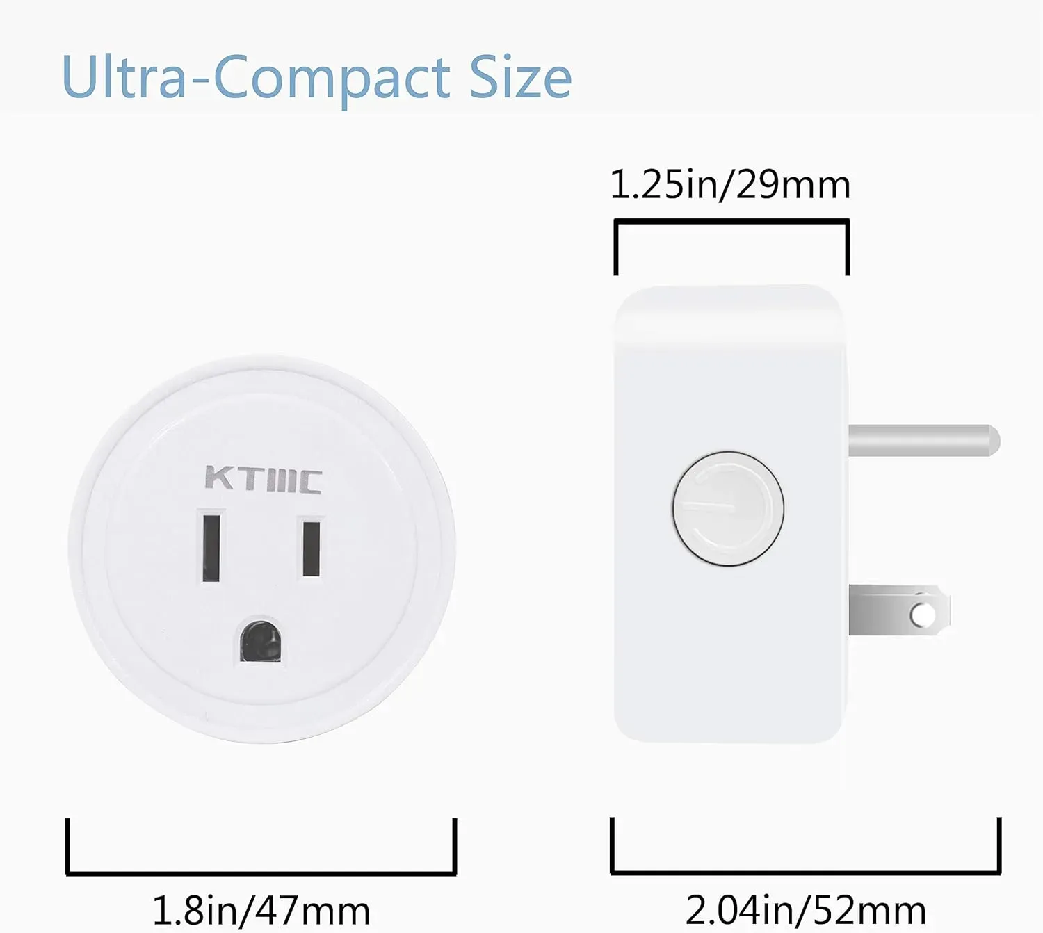 Enchufe Inteligente, Paquete De 4 Unidades Mini Wifi Compatible Con Alexa, Google Home