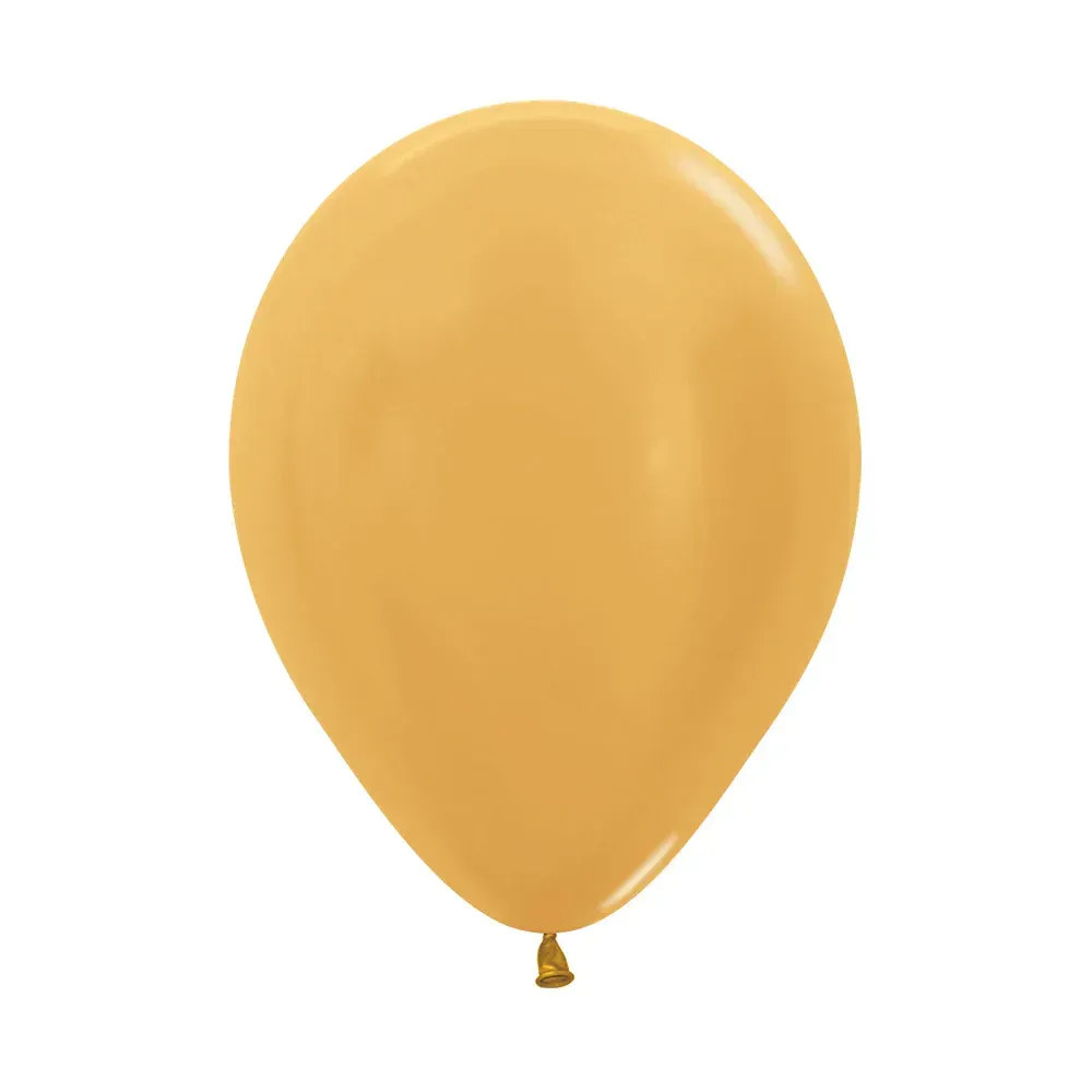 Globo Latex Redondo Metal Dorado R-9 * 50und Sempertex