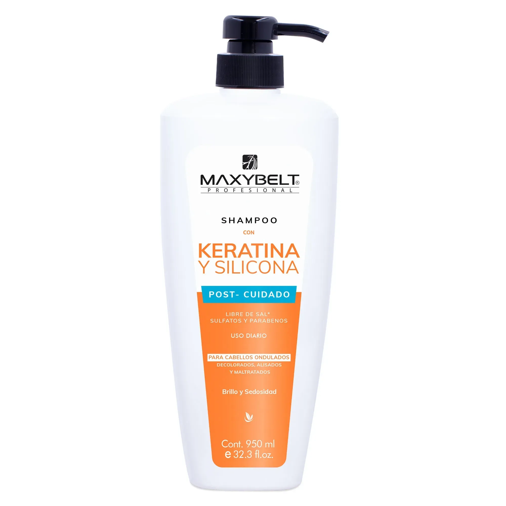 Shampoo Con Keratina  Silicona 950Ml Maxybelt