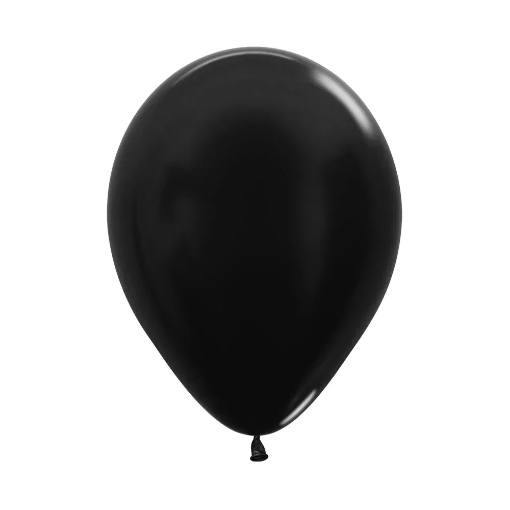 Globo Latex Redondo Metal Negro R-12 * 50und Sempertex