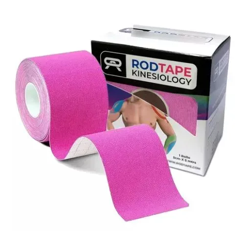 Cinta Kinesiológica Kinésico Tape 5metros X 5cm Fucsia Rosado