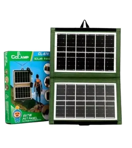 Mini Panel Solar Portatil Plegable Usb 6v 7w 