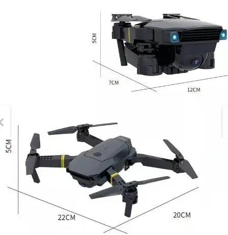 Drone E58 Pro Doble Cámara 720 p Original Con Estuche 1 Batería