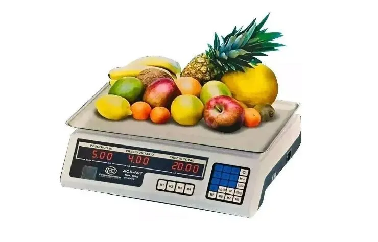 Balanza Bascula Digital De 40kg Recargable Doble Pantalla