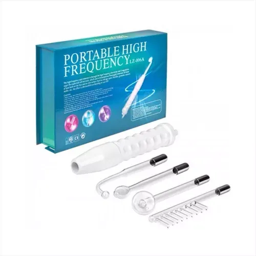 Alta Frecuencia Portátil Facial Y Corporal 4 Electrodos