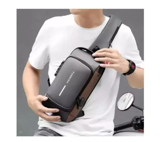 Bolso Bandolera Para Hombre, Mochila Usb Pequeña