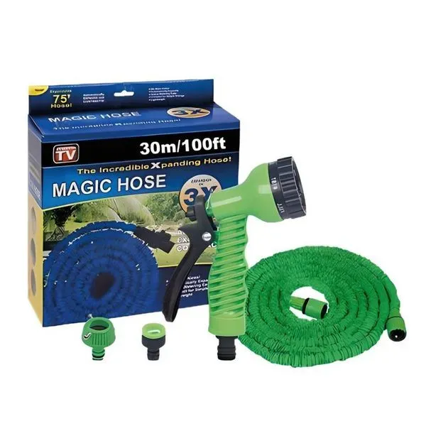 Manguera Expandible Magic Hose 30 Metros+ Pistola Multi Salidas