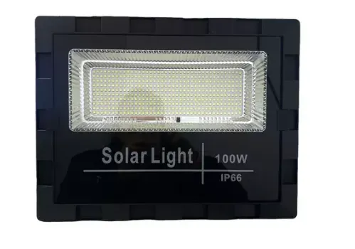 Lampara Solar Led 100w Uso Exterior