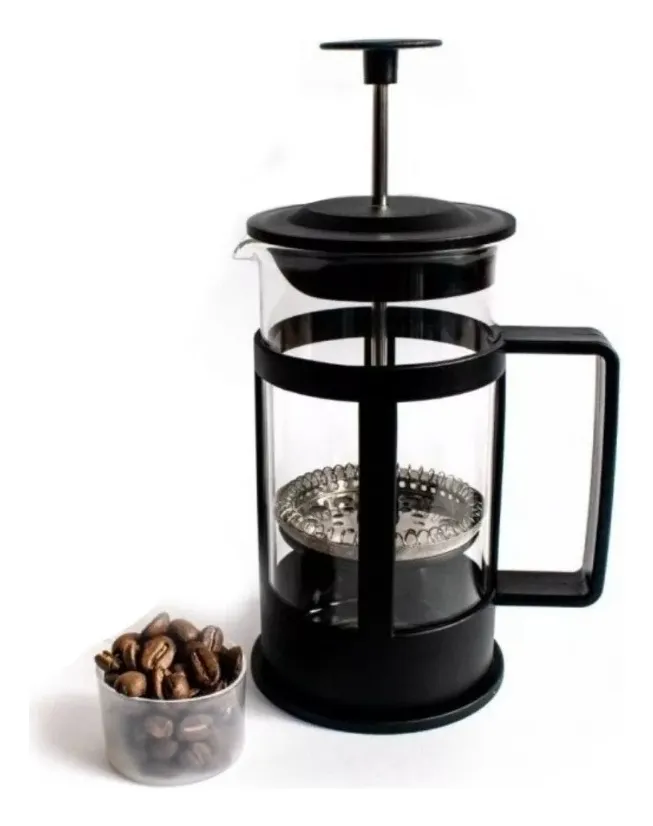 Cafetera de prensa francesa de vidrio borosilicato de 600ml